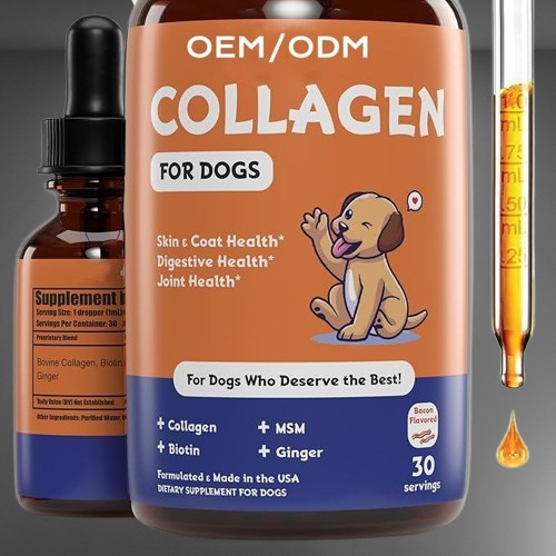 Pet Collagen Support Drops with Biotin (Skin, Coat, Joint & Digestive Health)