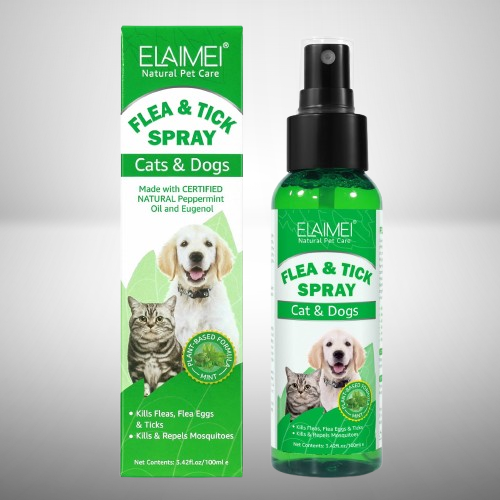 Natural Flea & Tick Protection Spray with Peppermint Oil (Dogs & Cats)